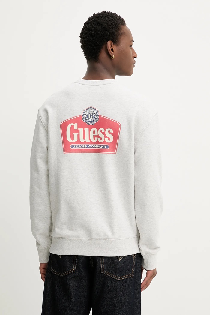 Ruházat Guess Jeans pamut melegítőfelső M6RQ21.KCPR1 szürke