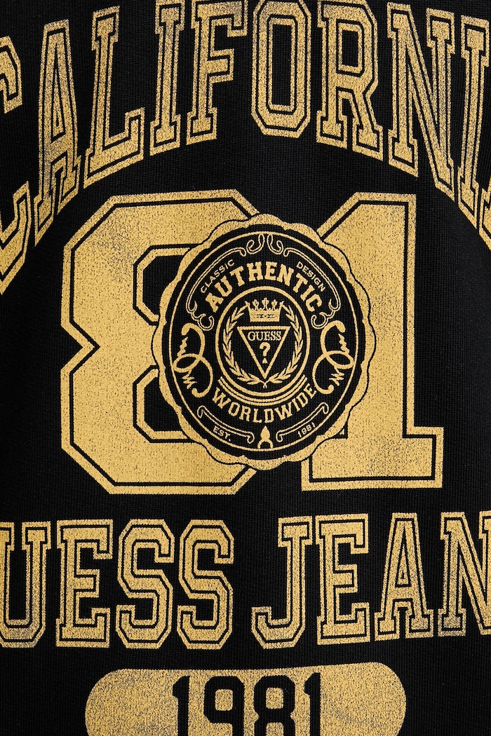 Guess Jeans pamut melegítőfelső M6RQ22.KCPR1 fekete