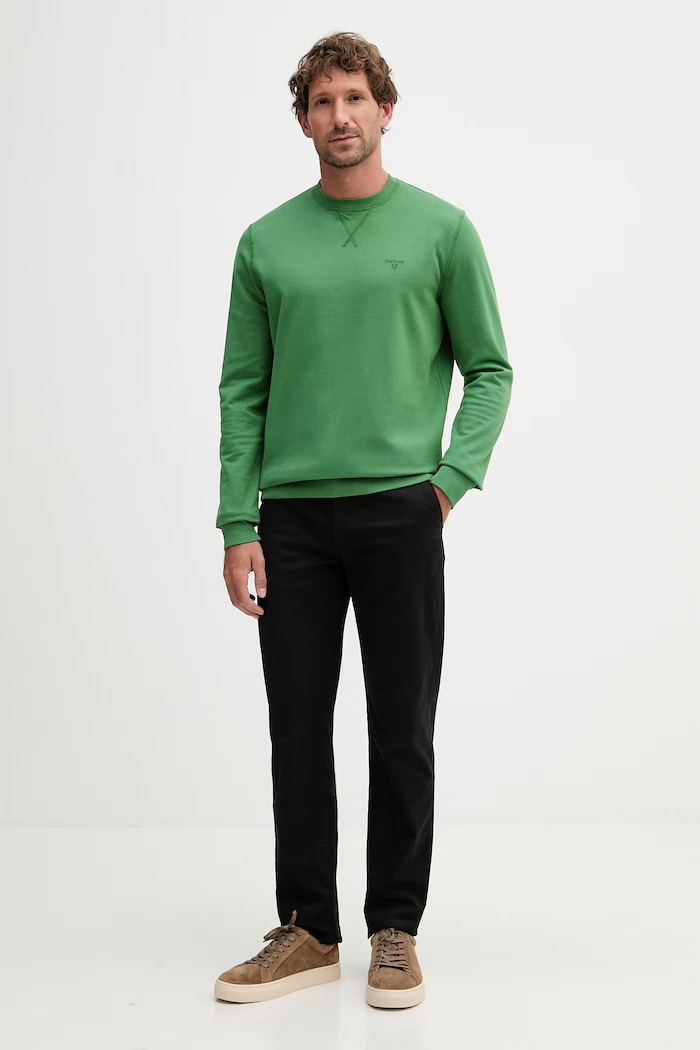 Barbour mikina dámska bavlnená MOL0743 zelená SS26