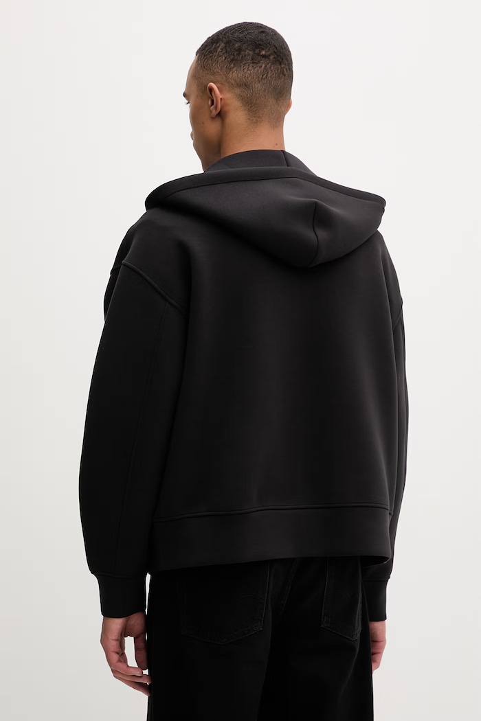 Oblečenie Calvin Klein mikina na zips s kapucňou pánska LV04RE218G čierna