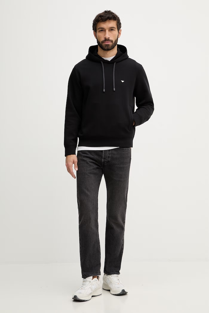 Emporio Armani bluză EM004531.AF10013 negru SS26