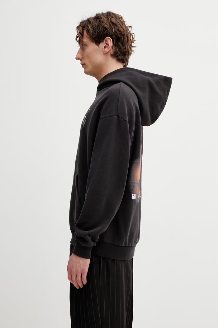 Puma hanorac de bumbac x Represent 635797 negru SS26