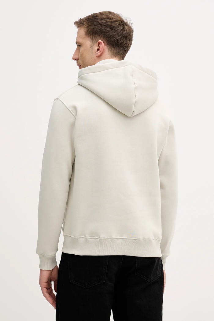 Oblečenie Mikina Alpha Industries Basic Hoodie BL Effect Print 178312EP béžová