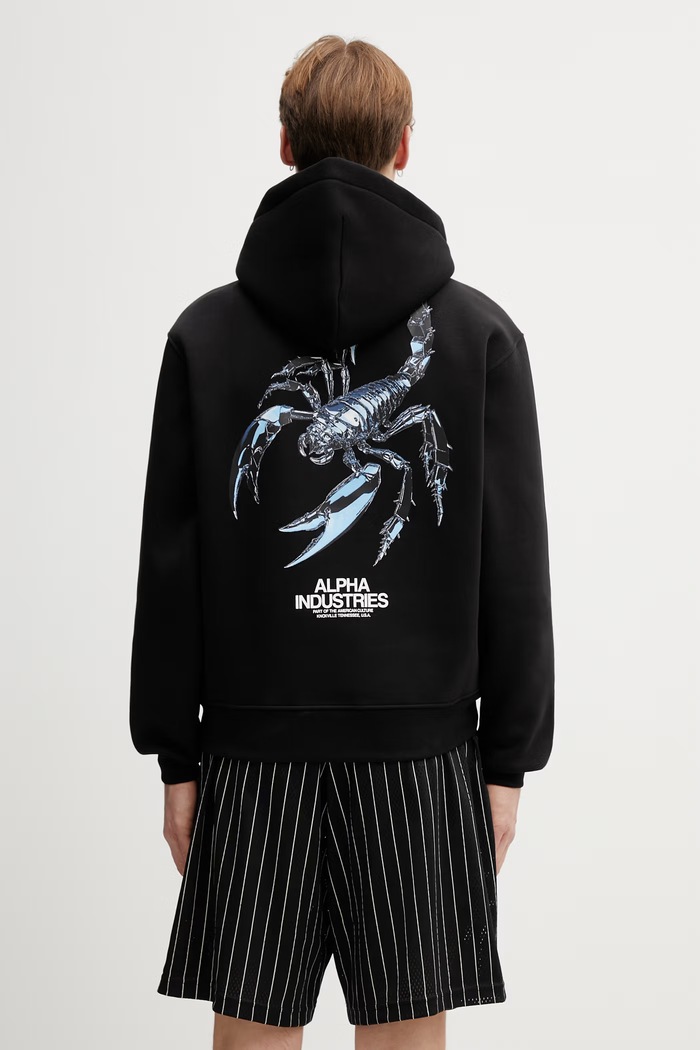 Alpha Industries sweatshirt Scorpion Cyborg Hoodie other black 266332