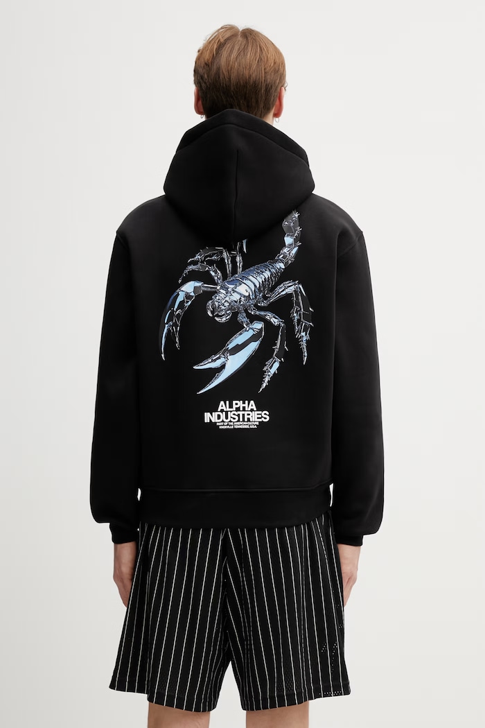 Alpha Industries sweatshirt Scorpion Cyborg Hoodie other black 266332