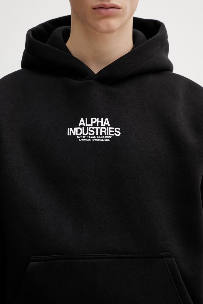 Alpha Industries sweatshirt Scorpion Cyborg Hoodie black 266332