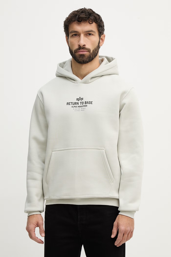 Clothing Alpha Industries sweatshirt Return To Base Hoodie 266338 beige