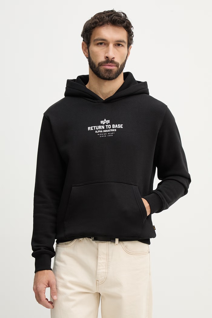 Clothing Alpha Industries sweatshirt Return To Base Hoodie 266338 black