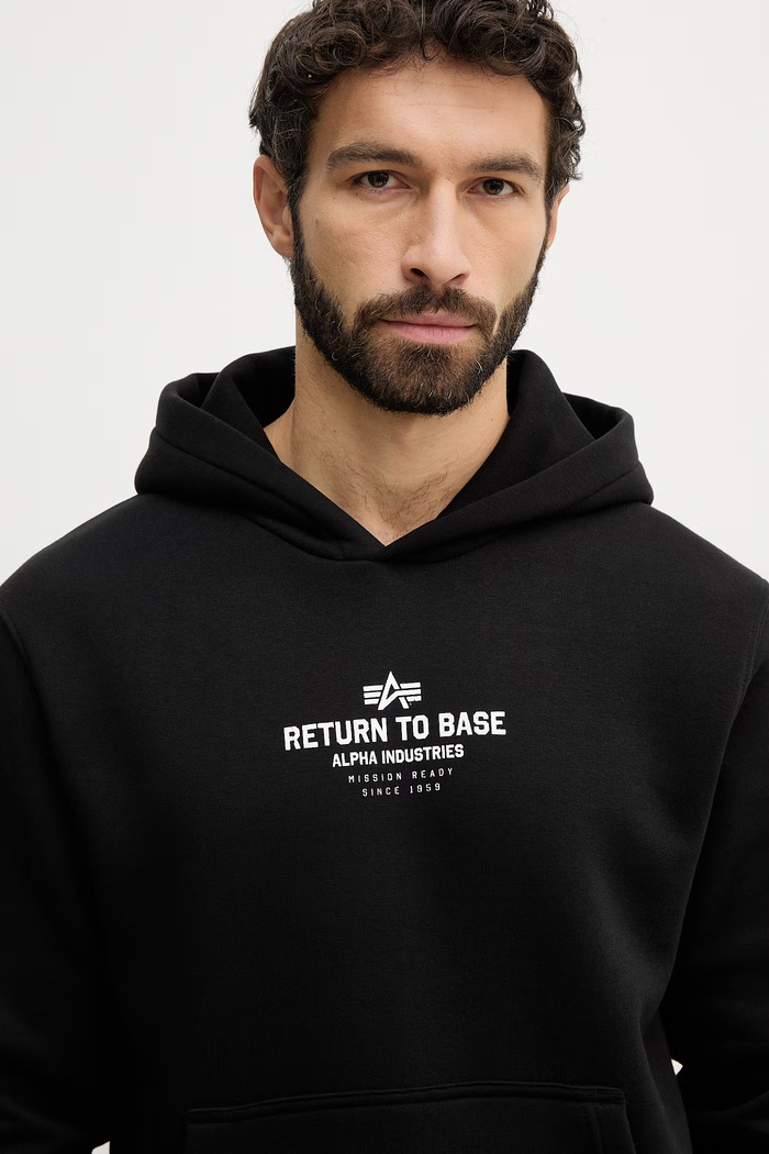 Alpha Industries sweatshirt Return To Base Hoodie black 266338
