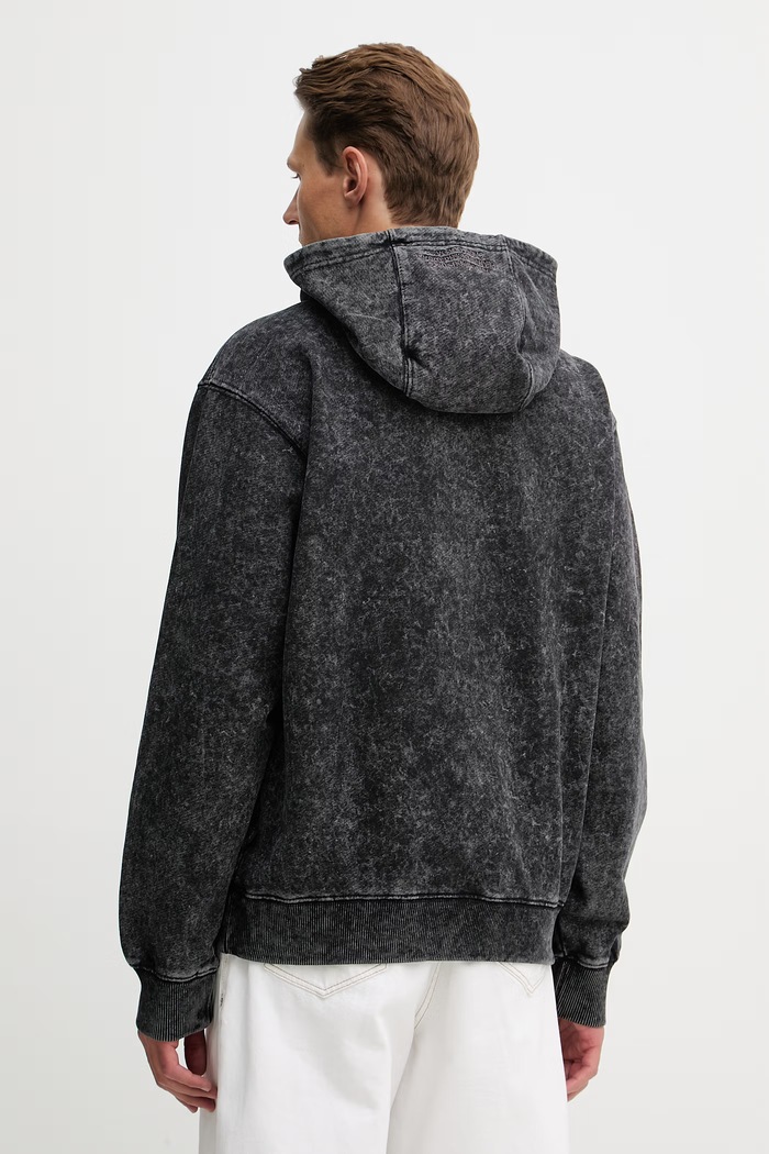 Îmbrăcăminte Alpha Industries hanorac de bumbac World Embroidery Hoodie 266333 negru