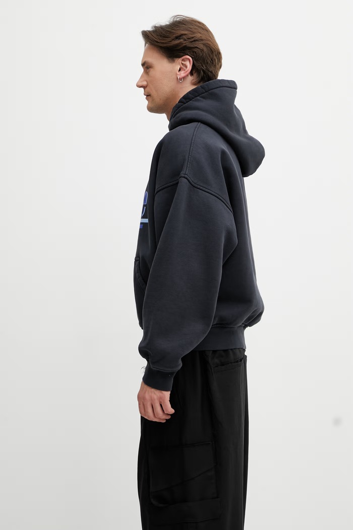 RHUDE Rossa bluza z kapturem bawełniana męska RHSS26HO01012 czarny SS26