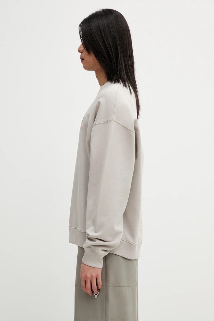 Βαμβακερή μπλούζα Axel Arigato Micro Bee Bird Sweater A3457006 μπεζ SS26
