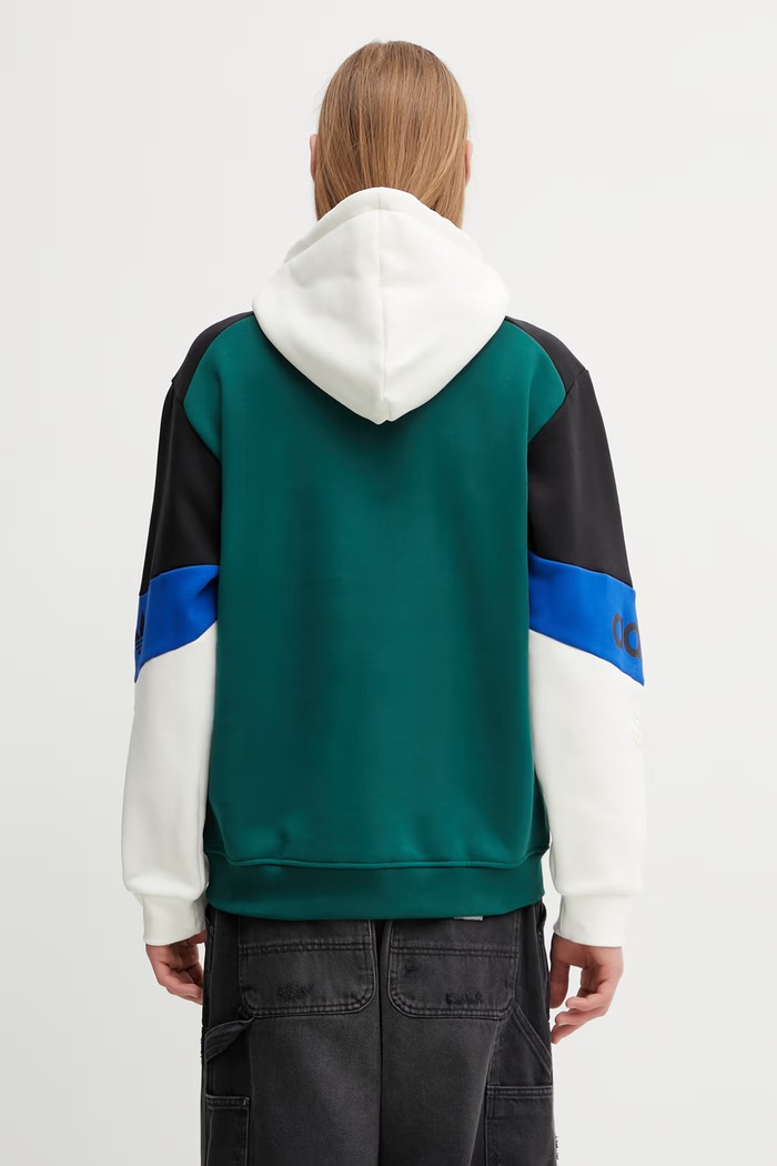 Oblečenie adidas Originals mikina s kapucňou s bavlnou pánska KD1438 zelená