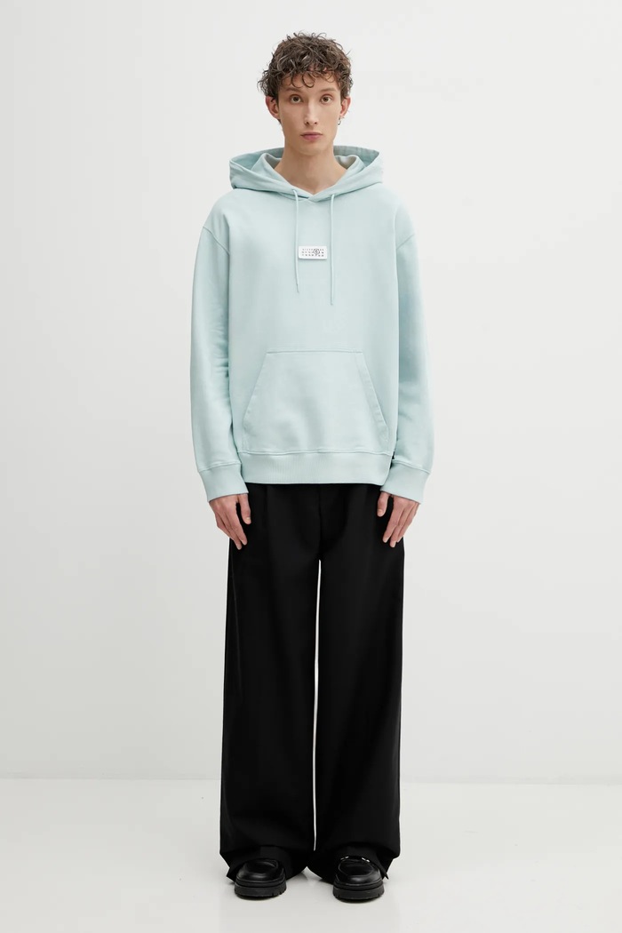 Βαμβακερή μπλούζα MM6 Maison Margiela SH0GU0042.M25025.544 τιρκουάζ