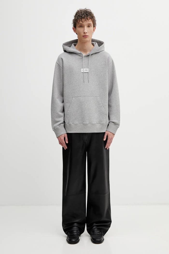 Bavlněná mikina MM6 Maison Margiela SH0GU0042.M25025.853M šedá