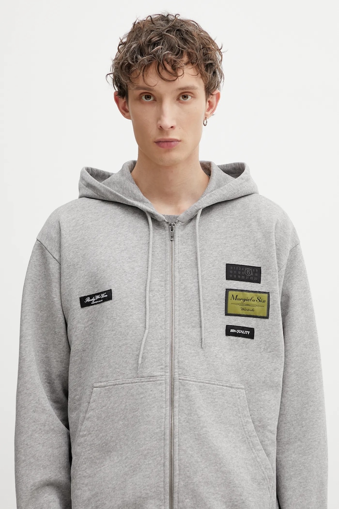 Βαμβακερή μπλούζα MM6 Maison Margiela γκρί SH0HG0007.M25025.853M