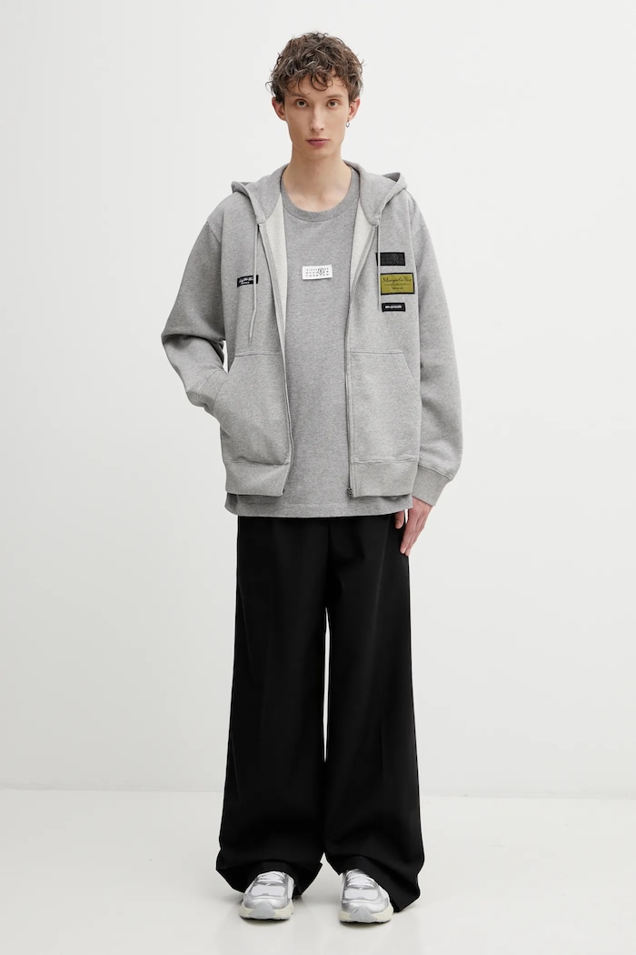 Βαμβακερή μπλούζα MM6 Maison Margiela SH0HG0007.M25025.853M γκρί
