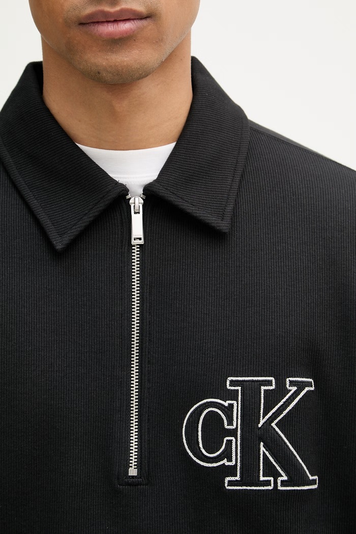 Calvin Klein Jeans hanorac pentru bărbați, din bumbac cu elastan LV04RB211G negru