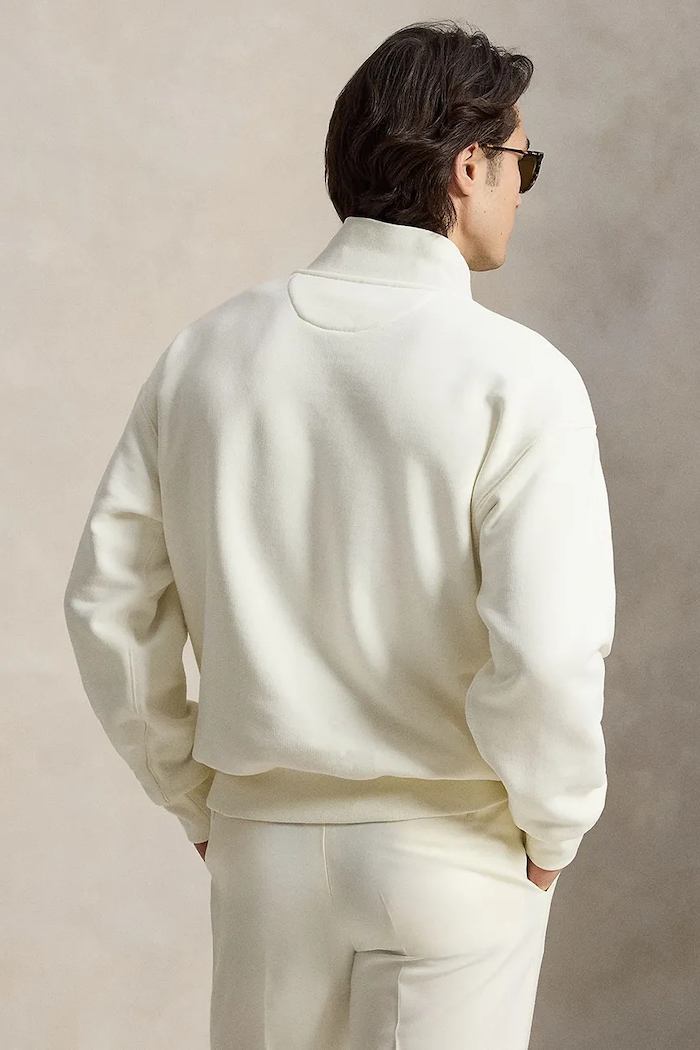 Polo Ralph Lauren hanorac pentru bărbați din bumbac Wimbledon 710B16060 bej SS26