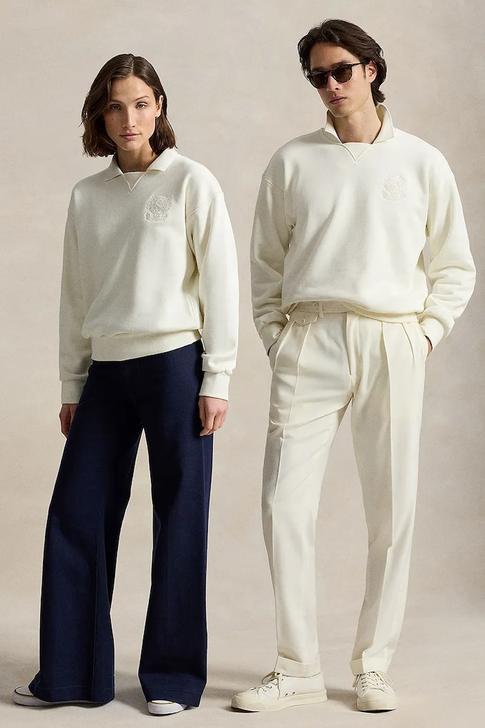 Îmbrăcăminte Polo Ralph Lauren hanorac pentru bărbați din bumbac Wimbledon 710B16060 bej