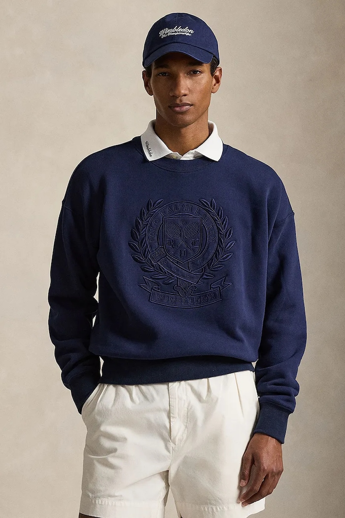 Polo Ralph Lauren bluza męska bawełniana granatowy 710B16064