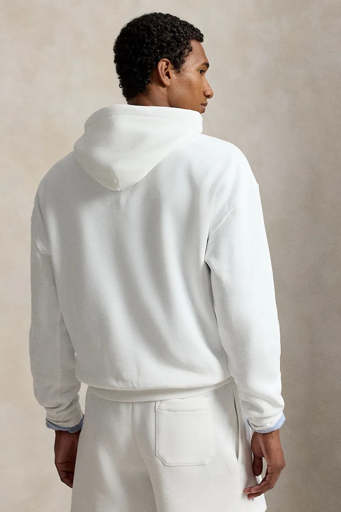 Polo Ralph Lauren bluza z kapturem męska bawełniana 710B16068 biały SS26