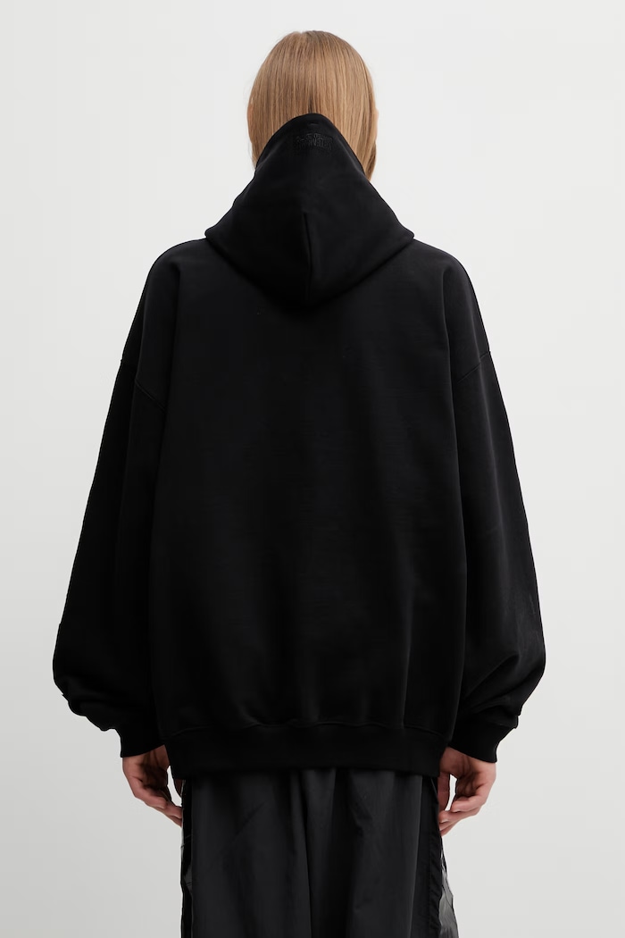 Odzież VETEMENTS bluza Leather Biker Cross ME76ZU267B czarny