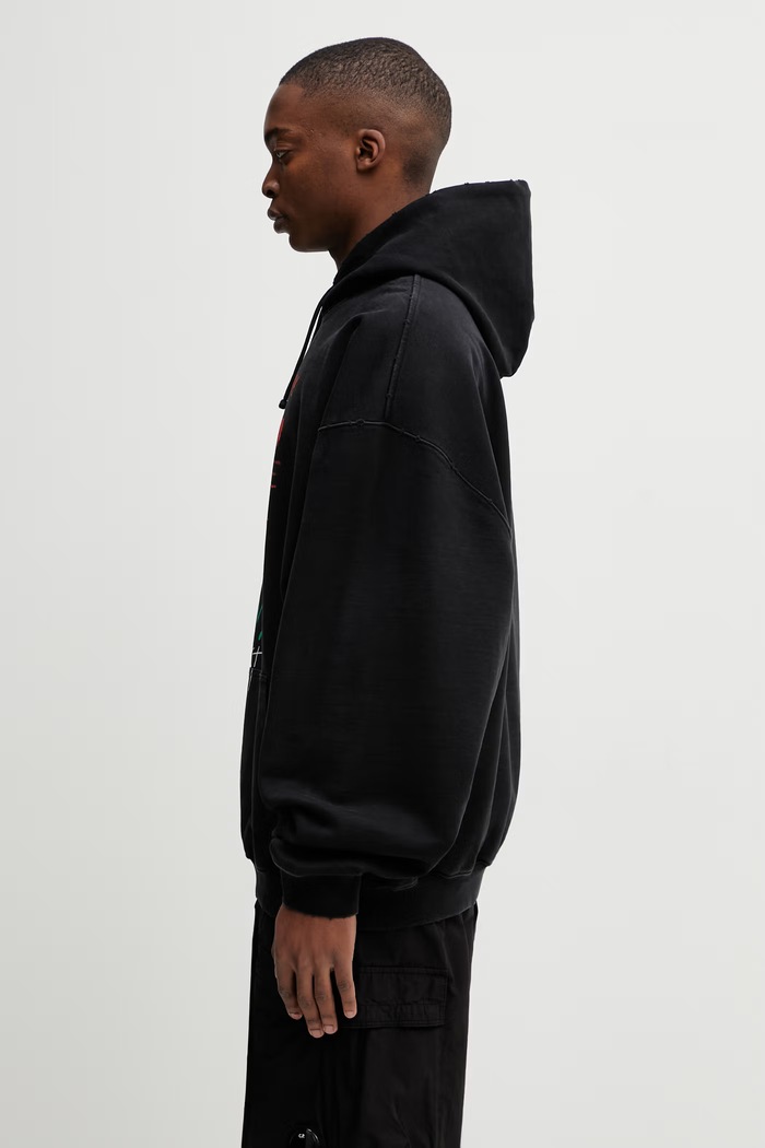 VETEMENTS bluza bawełniana 7 Sins ME76HD195BX czarny SS26