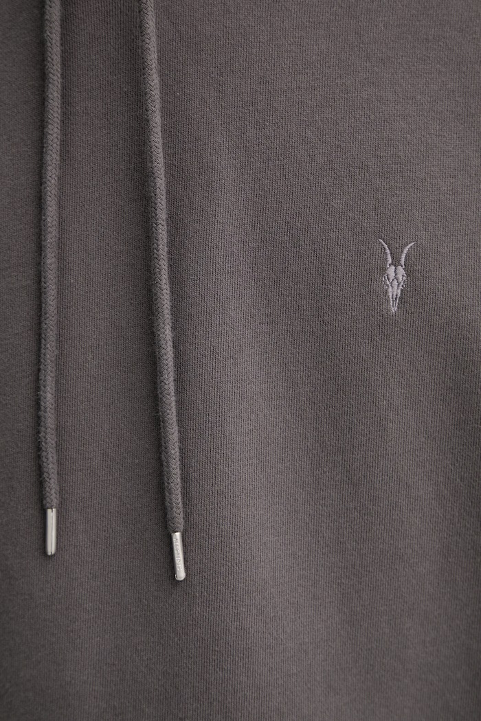 Хлопковая кофта AllSaints ASHER M017ND серый