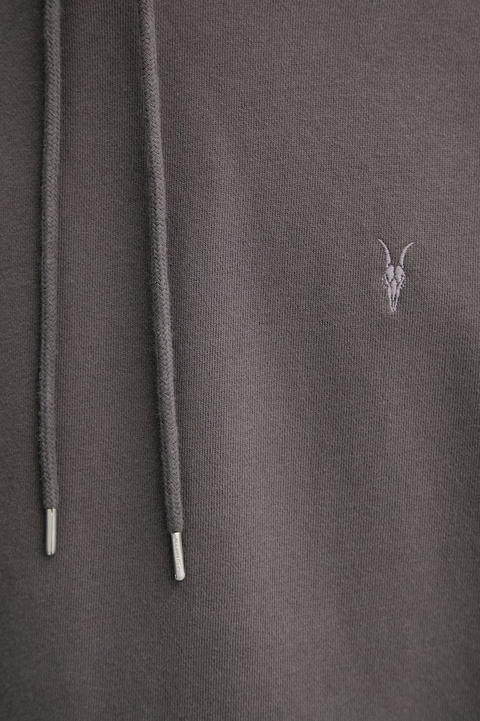 Хлопковая кофта AllSaints ASHER M017ND серый