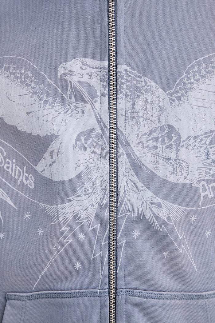 AllSaints bluza bawełniana AETERNA M021NE fioletowy