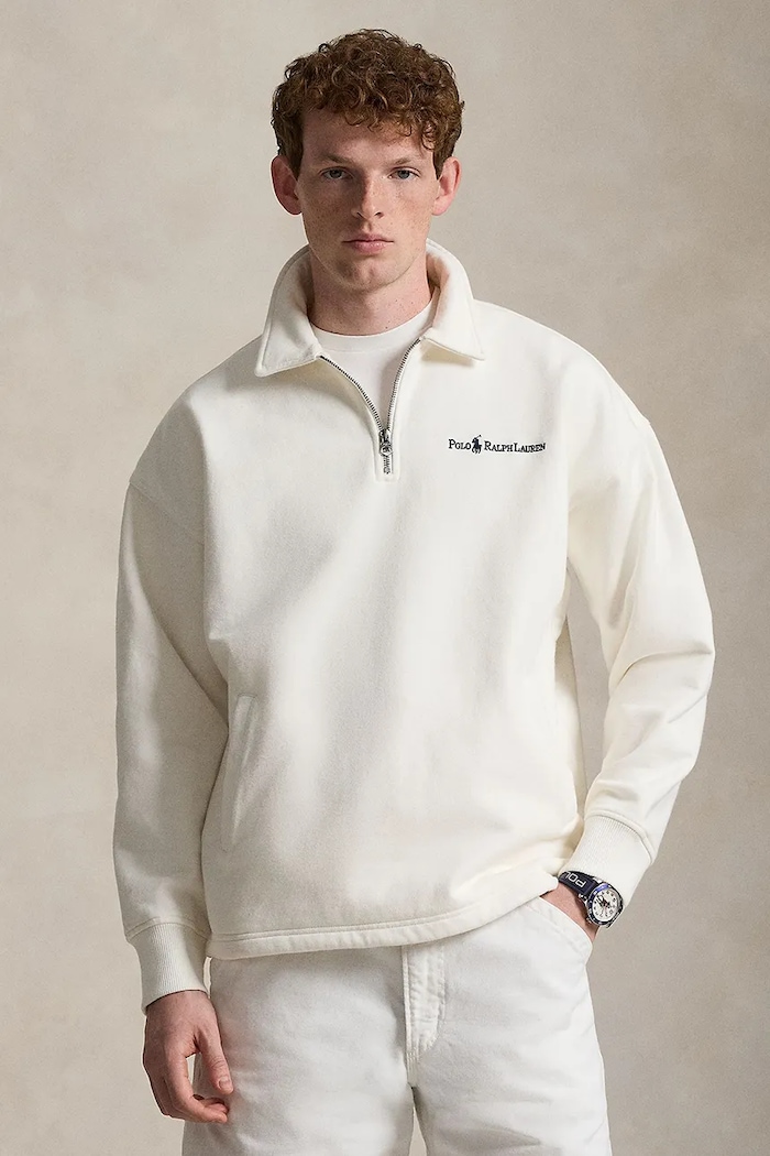 Polo Ralph Lauren mikina pánska s bavlnou béžová 710B13514