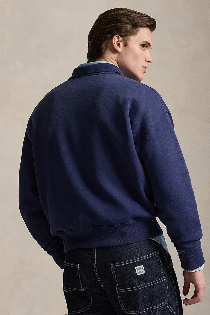 Polo Ralph Lauren hanorac pentru bărbați, din bumbac 710B14568 bleumarin SS26