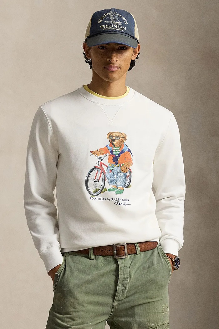 Polo Ralph Lauren felső nyomtatásos fehér 710B14616