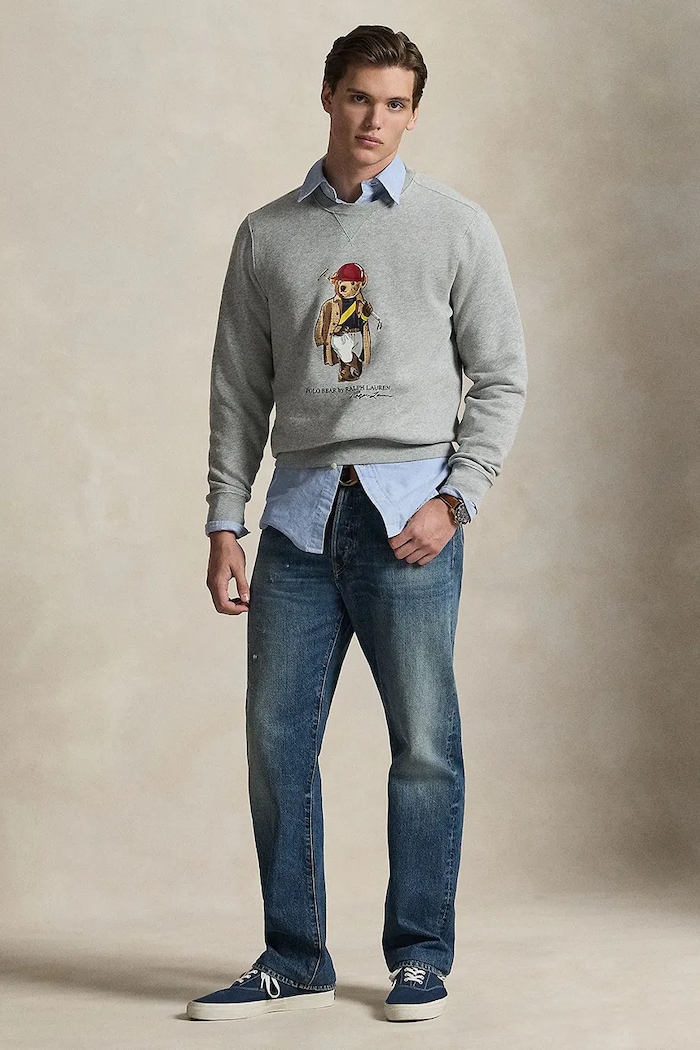Clothing Polo Ralph Lauren sweatshirt 710B14625 gray