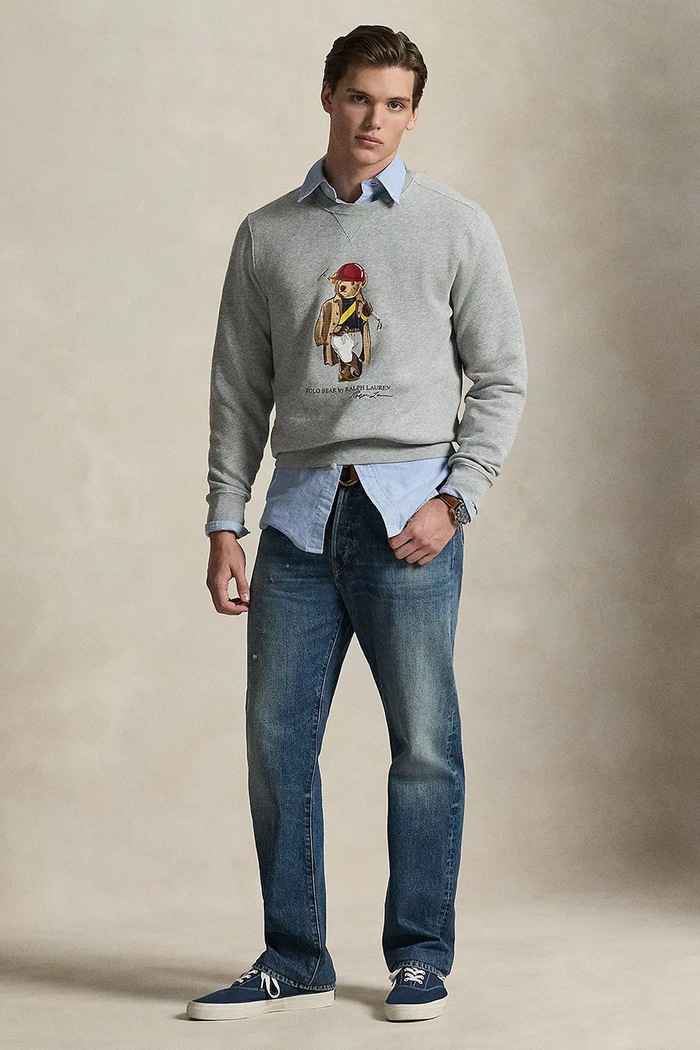 Clothing Polo Ralph Lauren sweatshirt 710B14625 gray