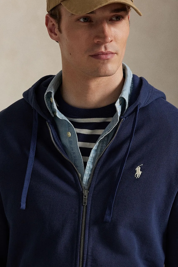Polo Ralph Lauren hanorac de bumbac bleumarin 710916692