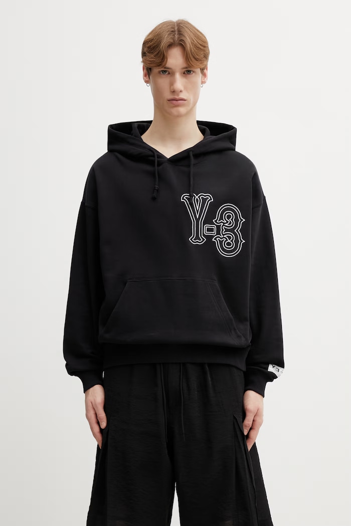 Clothing Y-3 cotton sweatshirt EL5 GFX HOODIE KQ9305 black