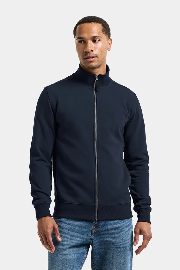Didriksons Bluza rozpinana męska z bawełną JAKE granatowy 506119
