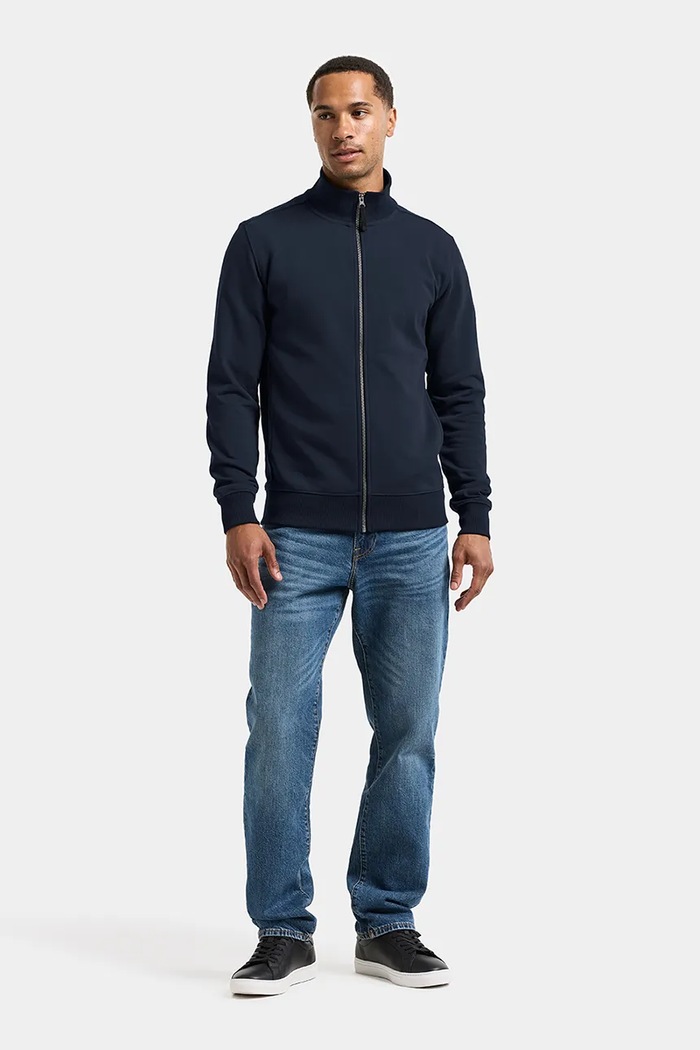 Didriksons Bluza rozpinana męska z bawełną JAKE 506119 granatowy SS26
