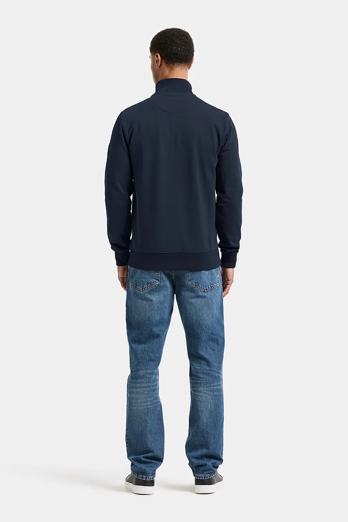 Odzież Didriksons Bluza rozpinana męska z bawełną JAKE 506119 granatowy