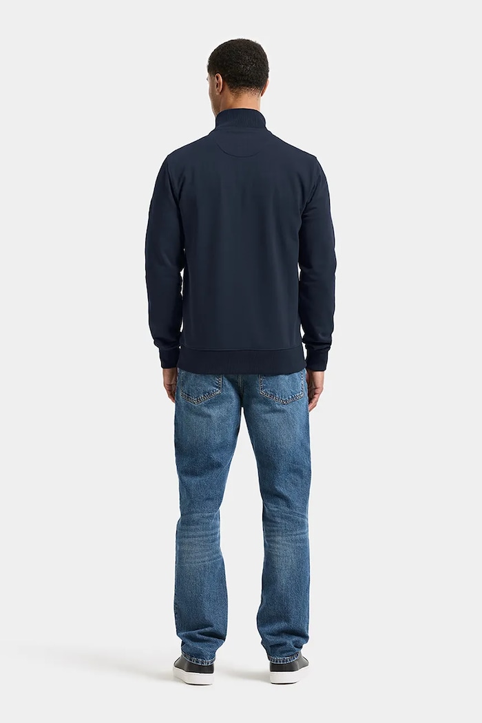 Odzież Didriksons Bluza rozpinana męska z bawełną JAKE 506119 granatowy