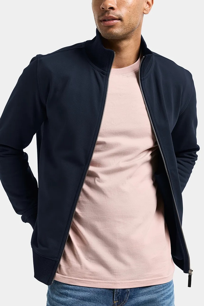 Bluza rozpinana męska z bawełną JAKE Didriksons 506119 granatowy
