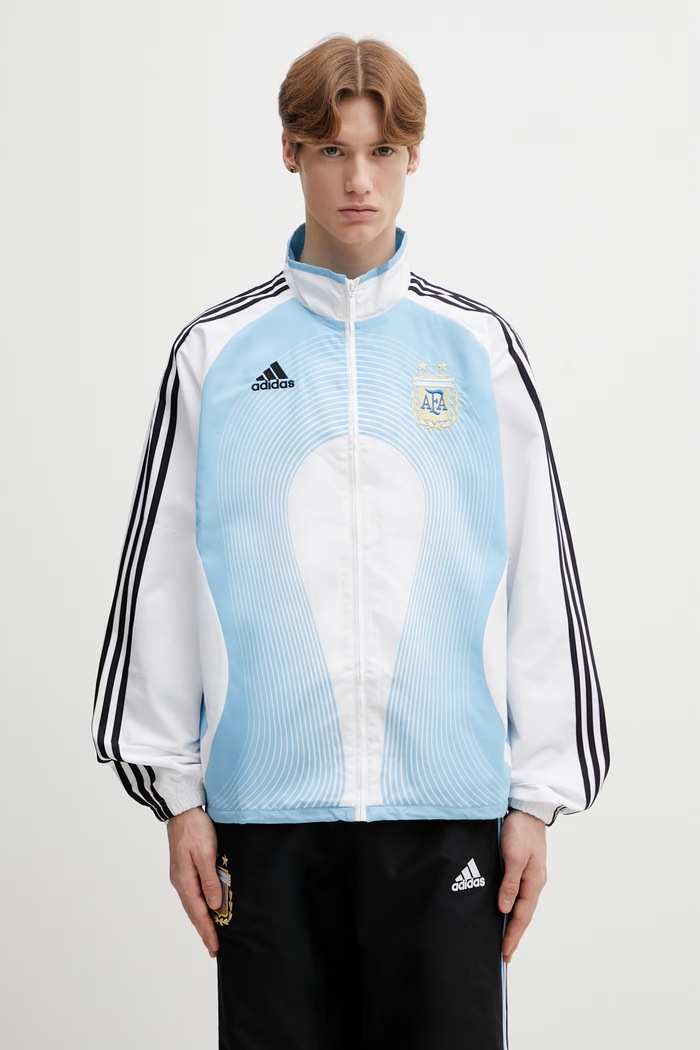 Μπλούζα adidas Performance AFA H TT 06 εμπριμέ μπλε JM1091