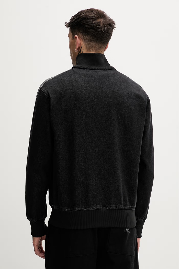 Îmbrăcăminte adidas Originals hanorac pentru bărbați, din denim DENIM FB TT KD1516 negru