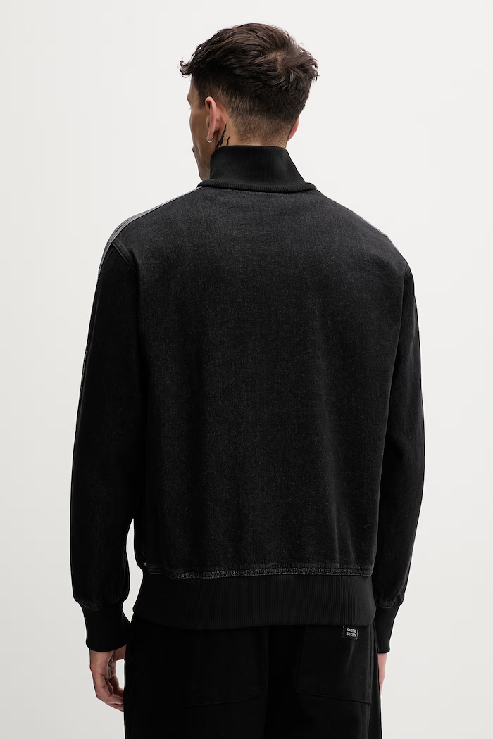 Îmbrăcăminte adidas Originals hanorac pentru bărbați, din denim DENIM FB TT KD1516 negru