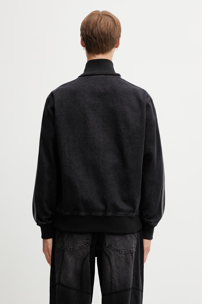 Oblečenie adidas Originals DENIM FB TT mikina rifľová pánska KD1516 čierna