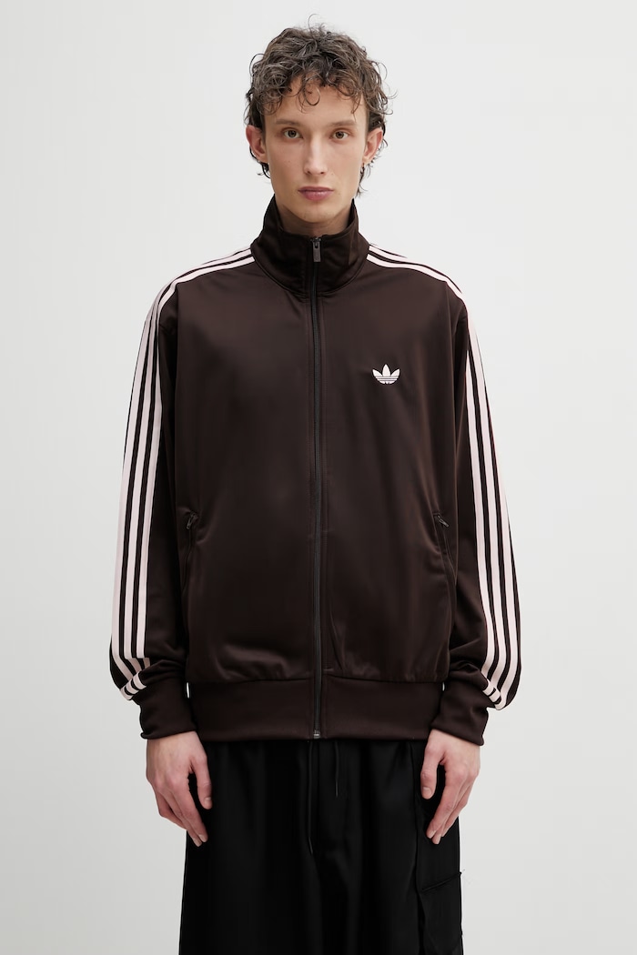 adidas Originals FIREBIRD TT Men's zip-up sweatshirt brown KD8309