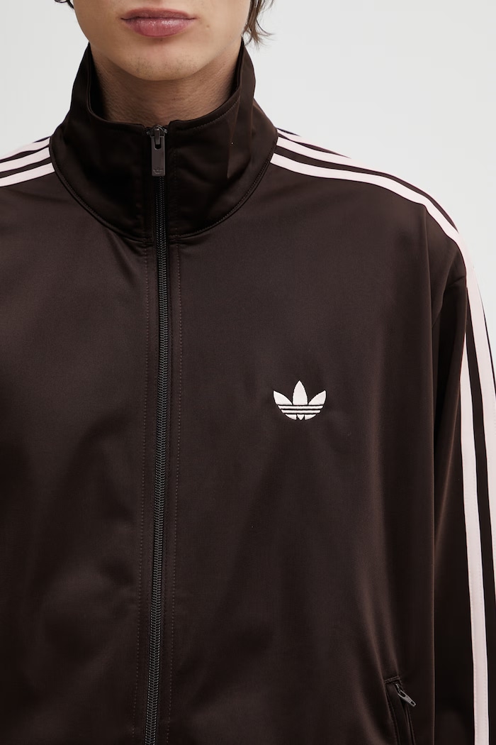 adidas Originals FIREBIRD TT Men's zip-up sweatshirt brown KD8309
