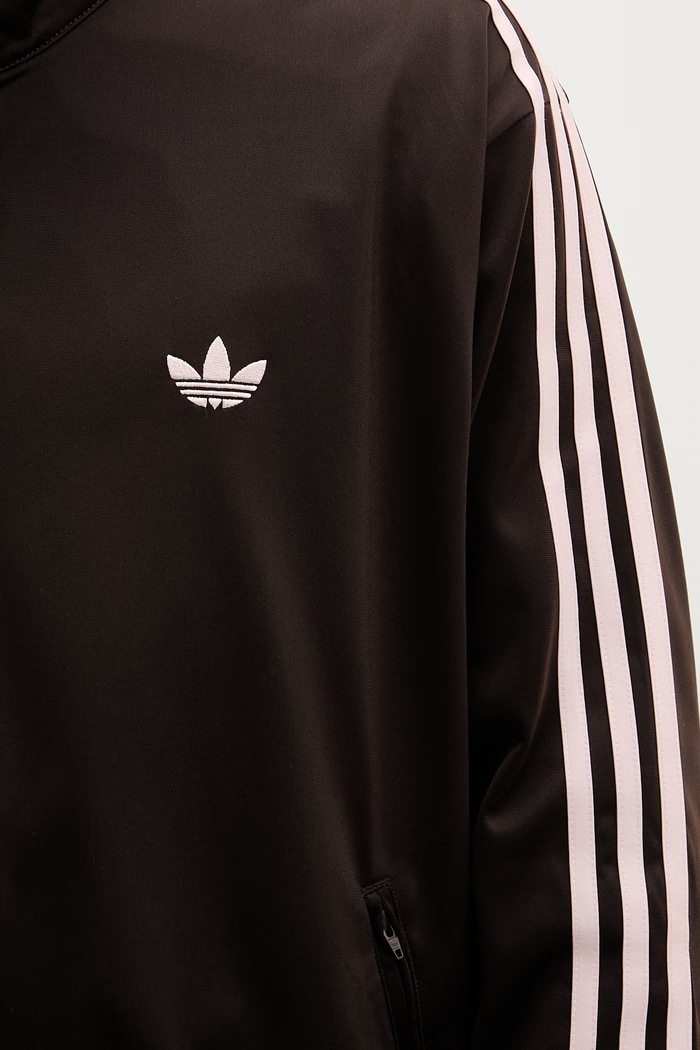 adidas Originals hanorac cu fermoar bărbătesc FIREBIRD TT KD8309 maro
